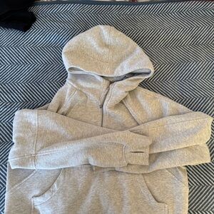 Gray Zip-Up Hoodie